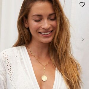 Ana Coin Lariat Necklace